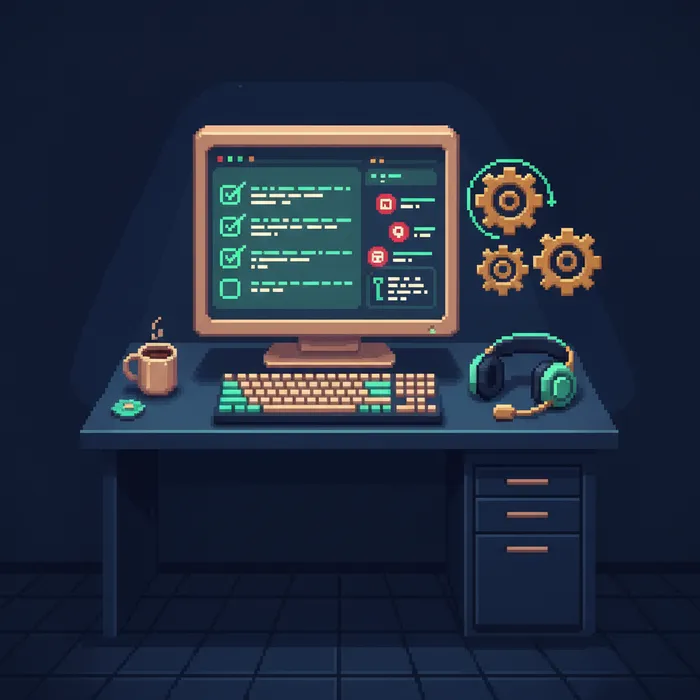 Pixel art illustration representing ongoing website support